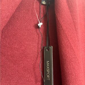 New W/OT- Maxsport Red Cardigan